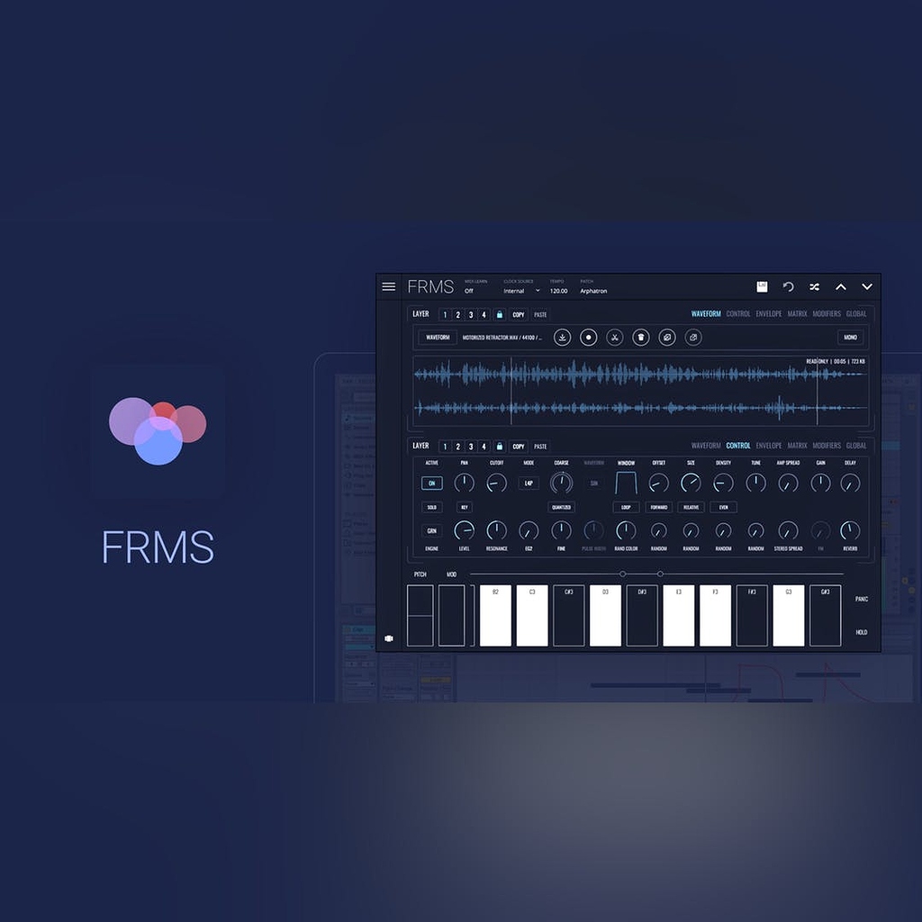 New virtual instrument FRMS Granular Synthesizer Software Poly