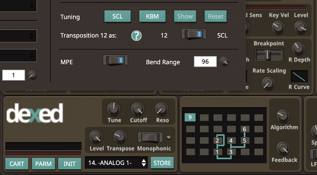 Dexed new update... initial support for MPE performance - Software - Poly  Expression